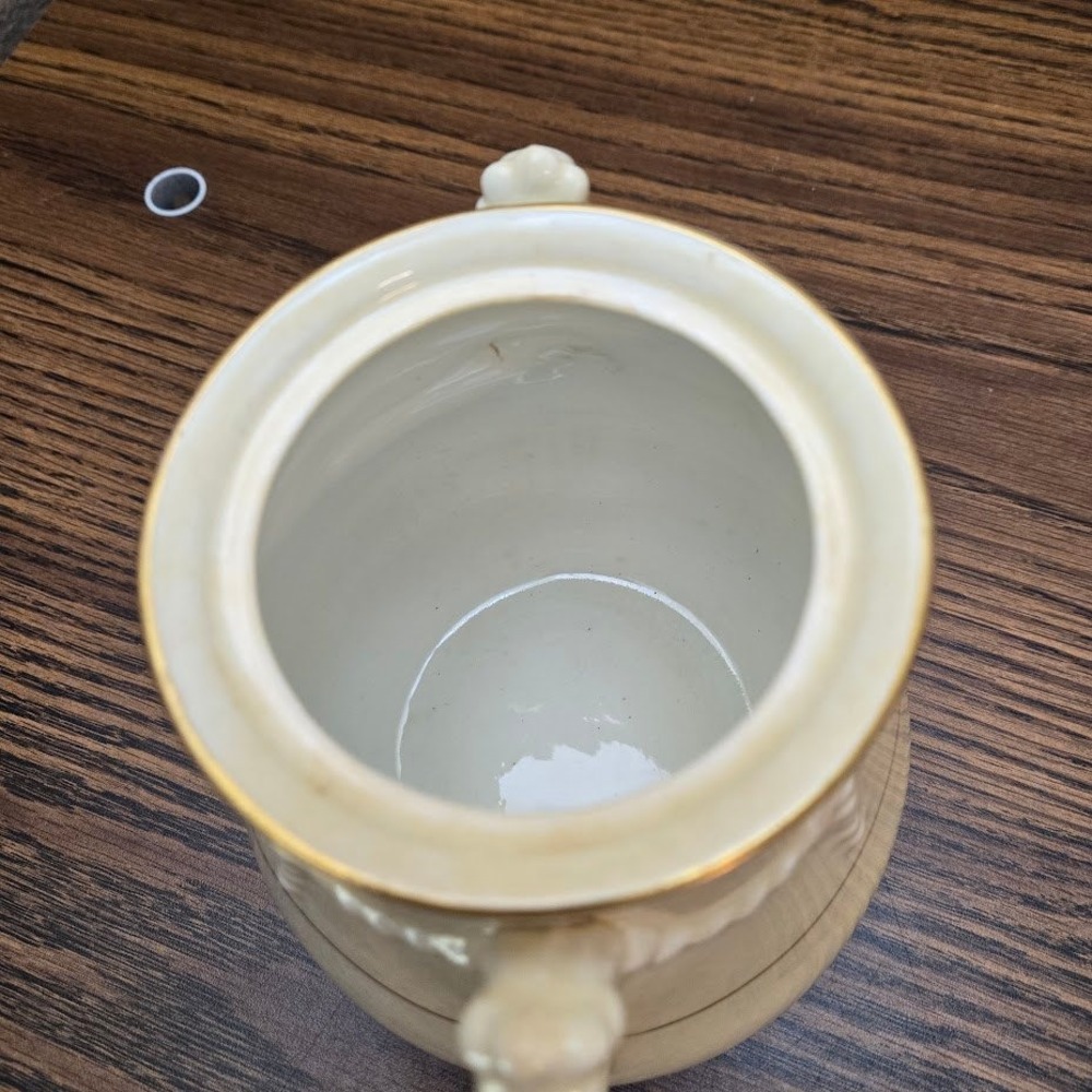 Late 1800 Sampson Bridgwood & Son Large 2-Handled Sugar Bowl SEE DESC - Picture 15 of 15
